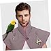 LIOOBO Parrot Training Shoulder Shawl -Scratch Protector Comfortable Cotton Shoulder Cover for Parrots Training Pad Shawl