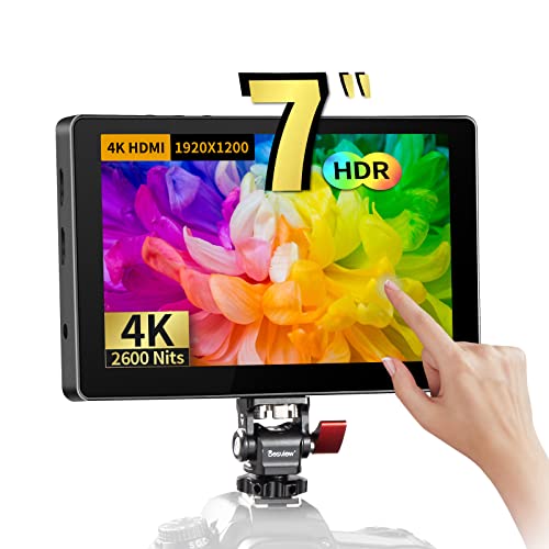 Desview R7Ii Camera Field Monitor 7 Inch 2600Nits Touch Screen Full Hd 1920X1200 Ips 4K Hdmi With Hdr 3D Lut Waveform False Color Peaking Focus Assist Full Features Video Monitor For Dslr Camera #TOP8