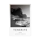 BKNSLJH Póster de viaje de Tenerife España para pared, 50 x 75 cm
