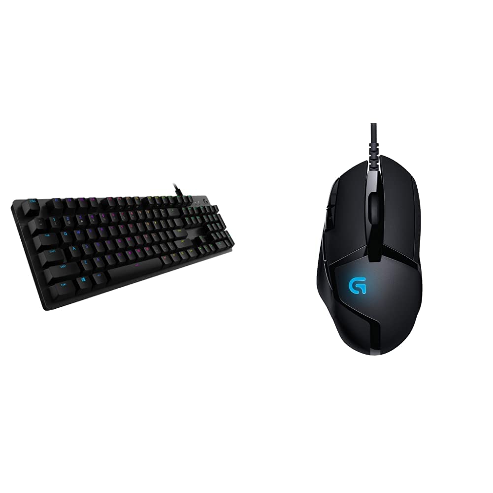 Logitech G 512 Mechanical Gaming USB Keyboard,RGB Lightsync Backlit Keys,GX Brown Tactile Key Switches,BR