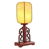 camere legno massello ★ La lampada adotta una base quadrata in legno massello, un paralume rettangolare in cotone è classico, semplice e perfetto. Può aggiungere un'esperienza di illuminazione confortevole a qualsiasi spazio. L'illuminazione morbida e calda crea un'atmosfera familiare confortevole.