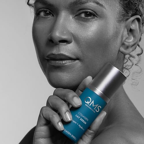QMS Medicosmetics Collagen Day Serum – Advanced, Firming, Anti-Aging Skin Care Instantly Reduces Fine Lines + Minimizes the Appearance of Wrinkles with a Collagen/Hyaluronic Acid Complex – 1.01 oz