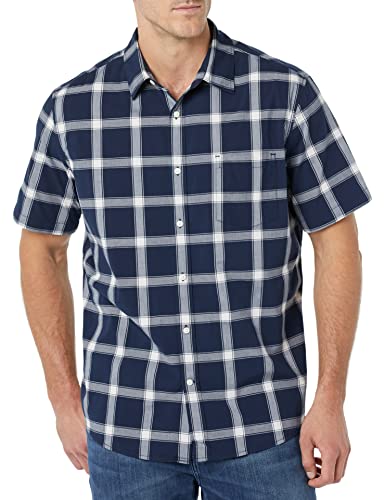 Amazon Essentials Chemise en Popeline Extensible à Manches Courtes (Grandes Tailles Disponibles)...