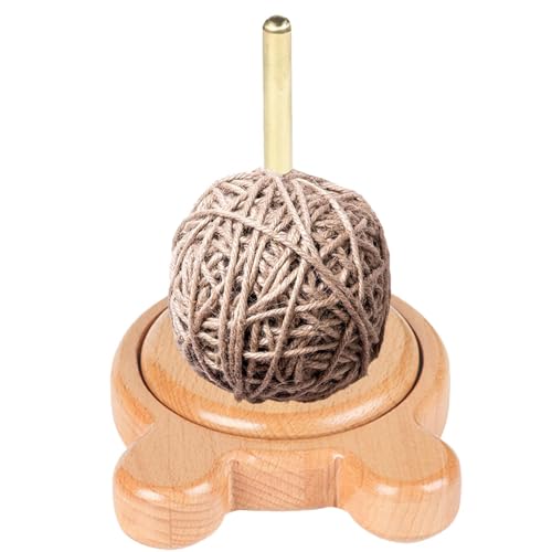 Enrouleur De Boules De Fil Pour Le Crochet | Support De Fil En Bois,Fournitures De Tricot De De Fil De Fileur De Fil Faits À La Main, Support De Stockage Pour Des Accessoires De Crochet De Tri
