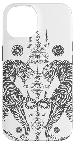 iPhone 14 Thai Tattoo Twin Tiger Sak Yant Muay Thai