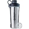 BlenderBottle Radian Roestvrijstalen drinkfles, thermosfles met Blenderball, geschikt als waterfles, proteïne-shaker…