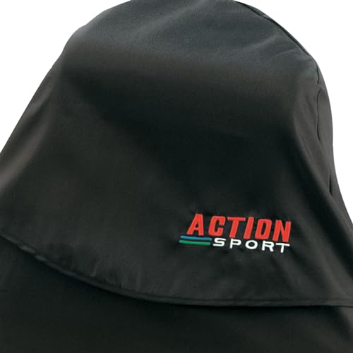 PETEX 31671304 Action Sitzbezug Sports Sitzbezug Werkstattschoner Schonbezug Nylon Autozubehör, schwarz