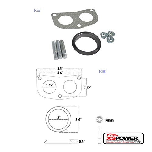 Fit 88-00 Civic CRX 93-97 Del Sol 4-2-1 Exhaust Header Down Pipe Manifold Gasket - Thumbnail 3