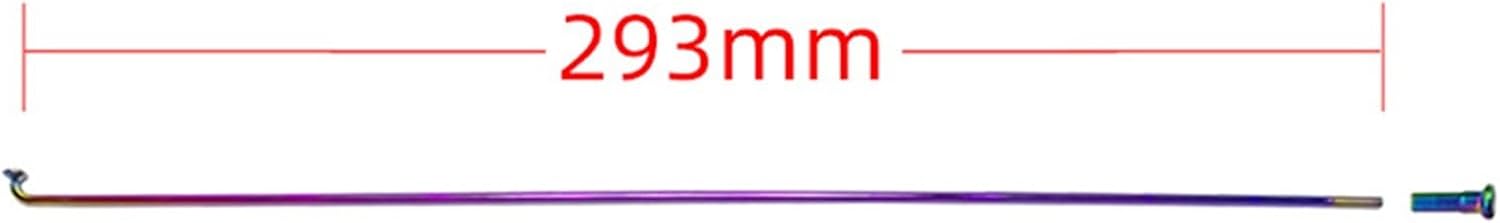 36Pcs Bike Spokes with Nipples 14G Rainbow Spokes Bike Repair Replacement Tool Accesseries Aluminum Alloy Bike Spoke Parts Cycling