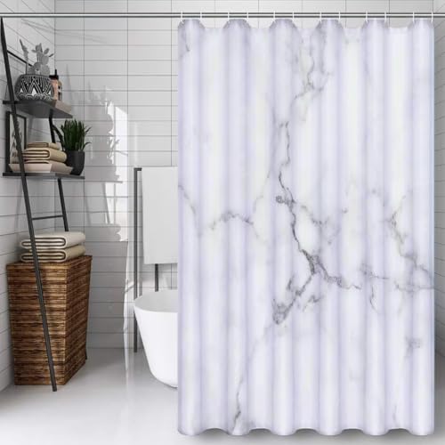 Rideau de douche imperméable à ourlet lesté pour un maintien parfait - 2