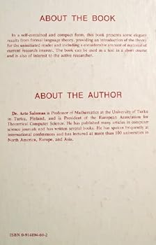 Hardcover Jewels of formal language theory Book