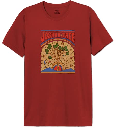 National Park Menapadts004 Camiseta, Rojo, S para Hombre