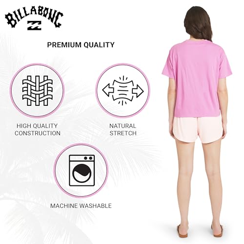Billabong Women's Regular Fit Premium Soft Cotton Tee Short Sleeve Graphic T-Shirt, Sweet Orchid, Large by Billabong - Used condition - Image 4
