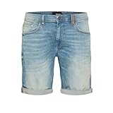 98% cotone, 2% elastan Blend Pantaloncini in Denim, 200292/Denim Dark Blue, M Uomo