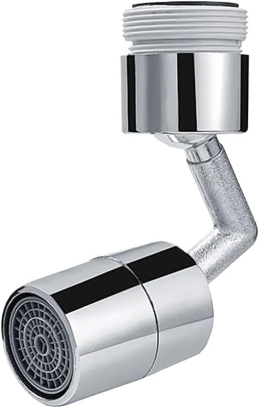 720 Degree Universal Tap Aerator Splash-proof Swivel Water Saving ABS Plastic Faucet Spray Head Wash Basin Tap Extender Adapter(3PC)