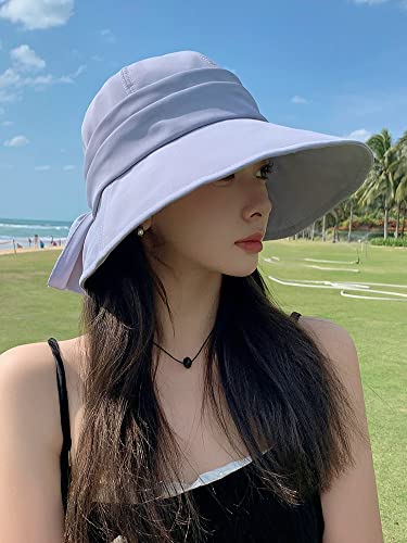 Elegant Bucket Hat For Women Fairy Bow Tie Sun Hat Women Beach Hat Fishing Hats For Travel Gardening Outdoor Getaway 2023 Black #TOP5