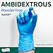 Supmedic Vinyl Disposable Exam Gloves, 4 Mil Powder-Free Latex-Free Food Grade Cooking Cleaning Medical Glove, Blue 100 Pcs (Large)