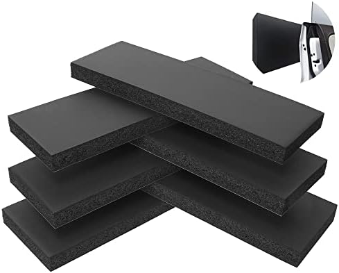 Garage Wall Protector 6 Pack Car Door Corner Edge Waterproof Bumper Guard Protector High Density Self Adhesive Foam Pad for Parking Vehicle 11.8" x 3.9" x 0.8"