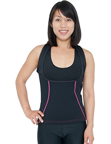 Delfin Spa Women's Heat Maximizing Underbust Racerback Exercise Tank – Petite Thru Plus