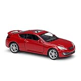 Simulation Miniatur Auto Modell Spielzeugauto 1/36 Für Genesis Coupé Alloy Automodell Mit Rückziehfunktion Kinderspielzeugfahrzeuge Sammlerstück (Color : Rot)