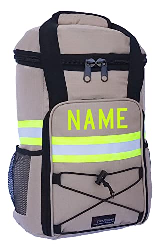 Fully Involved Stitching Firefighter Backpack Cooler (Tan)