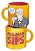 The Unemployed Philosophers Guild Freudian Sips Coffee Mug - Drink Your Coffee and Undo Years of Repression, Comes in a Fun Gift Box, 12oz