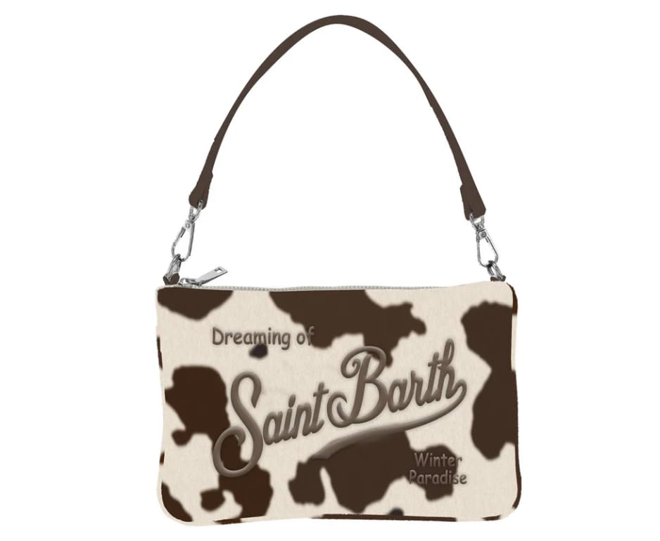 Saint Barth MC2 POCHETTE PARISIENNE FELT-COW OFF WHITE