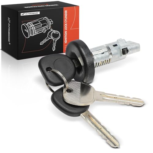 A-Premium Ignition Lock Cylinder with 3 keys Compatible with Chevrolet, GMC, Buick, Cadillac & Hummer Vehicles - Silverado 2500 HD, Sierra 1500, Impala, Tahoe, Yukon, Suburban Express 3500, LaCrosse