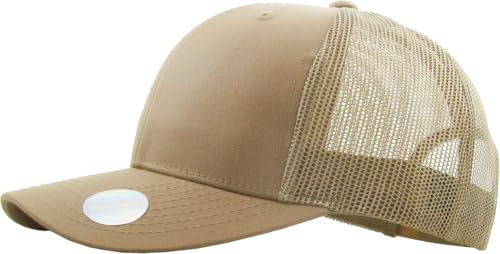 Image of Classic 6 Panel Cotton Twill Mesh Trucker Cap Hat Adjustable Snapback Hat