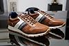 TOP STAKA Classic Smart Casual Comfortable Low-Top Sneakers Trainers for Men Tan #2