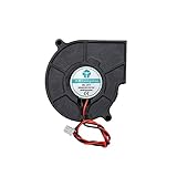 ✔Nennstrom: 0,15 A ± 10% Liancany 3D Drucker Lüfter 5015 50x50x15mm Radialventilator 5V 12V 24V 2-Pin Brushless Kühler Lüfter