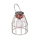 Solarlampe - Käfiglampe aus Metall, inklusive LED Leuchtmittel, Solarladung, dekoratives Design, wetterfest