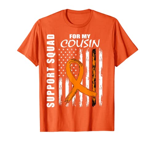 MS Cousin Sclerosi Multipla Consapevolezza Squadra di Supporto Bandiera degli Stati Uniti Maglietta