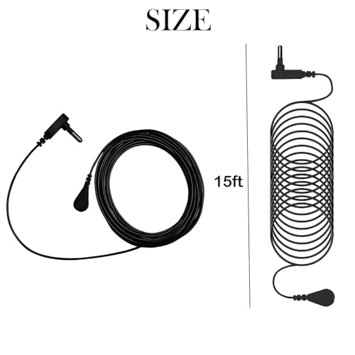 Image of Grounding Cord (2 Packs, 15ft) - Universal Grounding Cable for Mats, Pads, and Sheets, Compatible with All Popular Brands