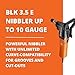 Fein Nibbler with Unlimited Curve Compatibility for Grooves and Cut-outs - 10-Gauge Cutting Tool with 1,700W Power, QuickIn System - BLK 3.5 E - 72324661090