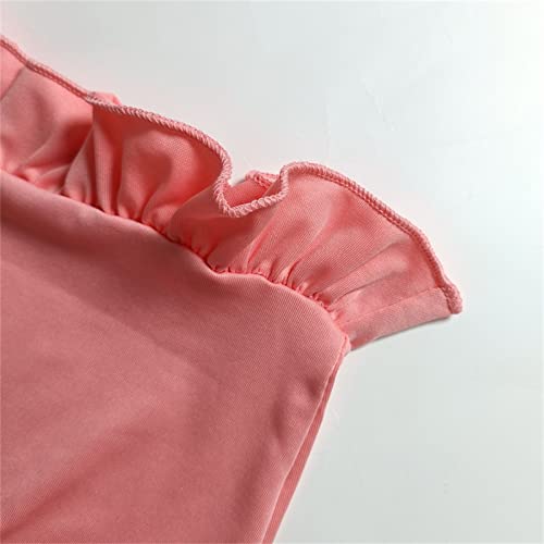 Kit de fantasias infantis para crianças, bebês, meninas, verão, camiseta lisa, sem mangas, saia curt
