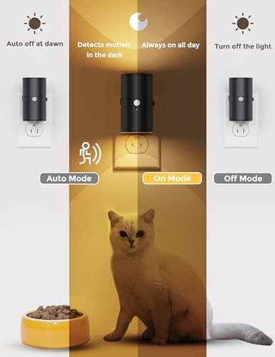 Image of Soft White Light+ Amber Light, 4 Pack, Motion Sensor Night Light Plug in, 0-100LM Dimmable