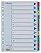 Produktbild Esselte Register für A4, Deckblatt und 12 Trennblätter, Taben mit Zahlenaufdruck 1-12, Lochrand und Taben folienverstärkt (Mylar), Blau, Karton, 100162