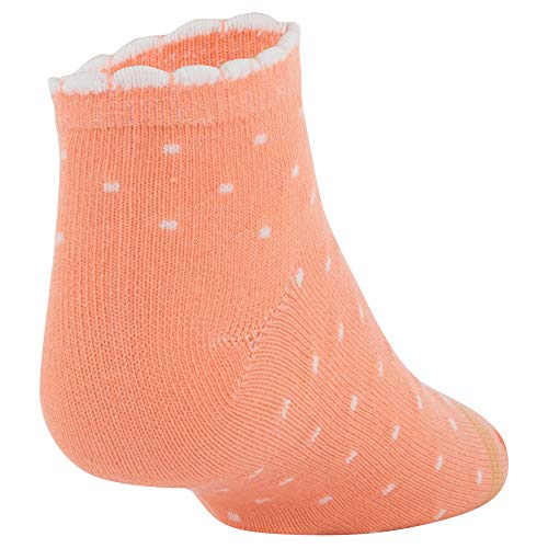 GOLDTOE Girls' Everyday Scallop Top Mid Crew Socks, 8 Pairs4