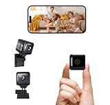 AFJAEAS Mini Security Camera, 1080p HD Wireless Indoor Cam with 8-Hour Battery & No WiFi Needed for Recording, AI Motion Detection Night Vision for Home, Office, Baby and Pet Monitoring,Black