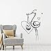 Adesivo Murale Wall Art Decorazione Della Camera Da Letto Del Salone Della Vinile Della Cicogna Del Bambino Della Cicogna Dell'Ospedale Di Maternità 57X82Cm
