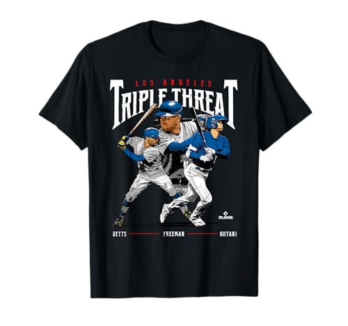 Triple Threat Ohtani, Betts, Freeman Los Angeles MLBPA T-Shirt