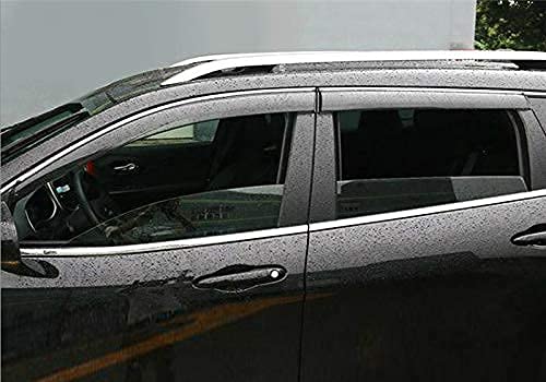 Vesul Compatible With Jeep Cherokee 2014-2018 Cargo Cover Security Shade Privacy Screen Tape On Vent Visor Chrome Trim Rain Guards Window Wind Deflector #TOP4