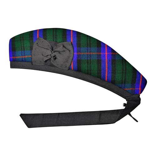 Image of Glengarry Cap-Traditional Scottish Hat, Acrylic Wool Tartan Glengarry hat, Kilts /Bagpipes Accessories