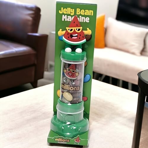 Divas World - Jelly Bean Machine - Dispensing Machine - Candy/Sweets Vending Machine - Perfect for Birthdays, Christmas, Parties and Halloween Celebrations - Easy to Use (Green)