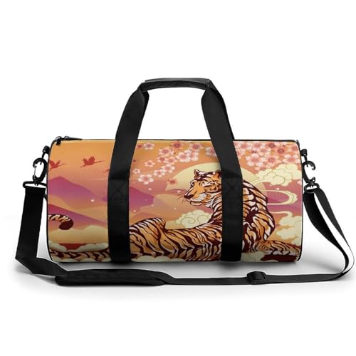 Sac week-end fleuri 45x23cm pour résoudre le manque de place en voyage et fitness