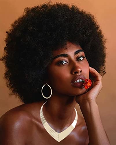 Simsly African Bib Necklace Jewelry Gold Chokers Bib And Earrings Set Tribal Collar Choker Necklace For Women And Girls #TOP1