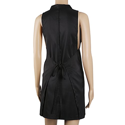 Segbeauty Hair Stylist Vest, 31.5in 80cm Barber Vest for Women, Hairdresser Smock Stylist Vest with 2 Pocket, Cosmetology Salon Apron Pet Groomer Gown, Sleeveless SPA Uniforms Protective Work Clothes