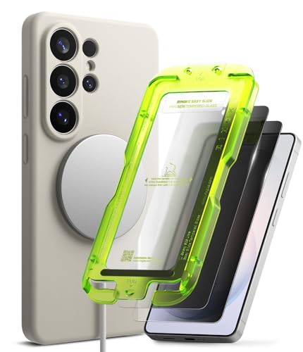 Étui silicone liquide et verre anti-espion Ringke pour Samsung S26 Ultra Premium