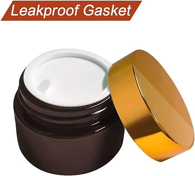 12 Vasetti Vetro Ambrato | 20 Ml E 30 Ml | Per Creme E Cosmetici | Con Coperchio A Tenuta Ermetica - Foto 13